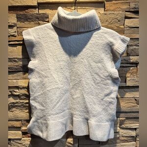 Babaton Cream Turtleneck Sleeveless Sweater Aritzia Size Large